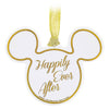 Disney Fairy Tale Weddings Mickey Icon Ceramic Christmas Ornament New with Tag