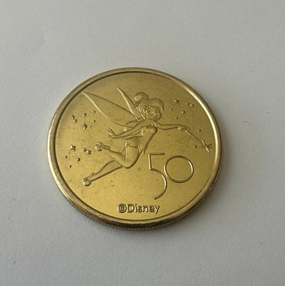 Disney Parks WDW 50th Magical Celebration Tinker Bell Coin Medallion New