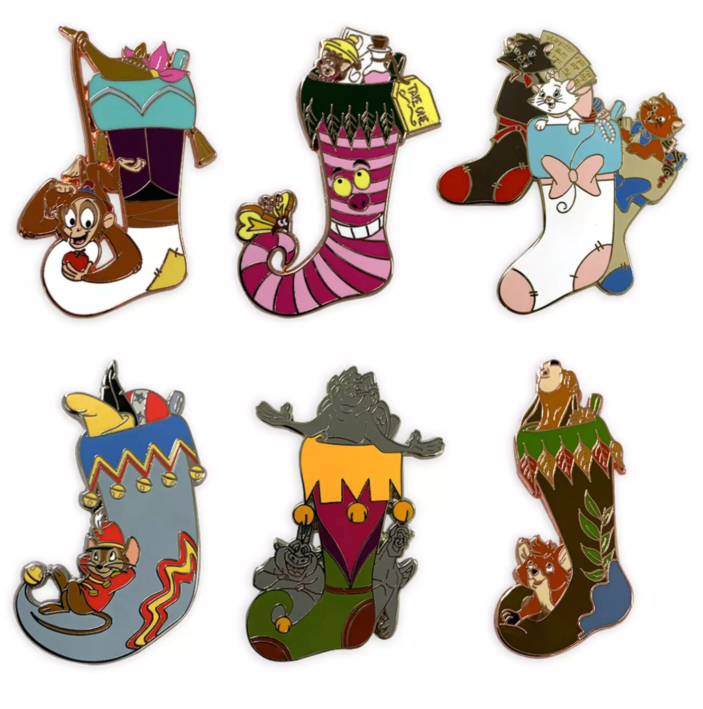 Disney Parks 24 Day Holiday Countdown Calendar Mystery Pin Set 2021 New