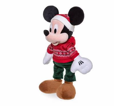 Disney Mickey Santa Vintage 2022 Christmas Holiday Plush New with Tag