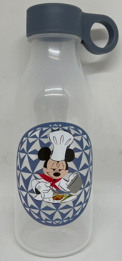 Disney Parks Food and Wine 2020 Chef Mickey Hide 'n Squeak Water Bottle New
