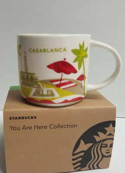 Starbucks You Are Here Collection Casablanca Ceramic Coffee Mug New with Box