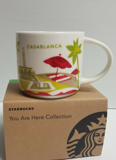 Starbucks You Are Here Collection Casablanca Ceramic Coffee Mug New with Box
