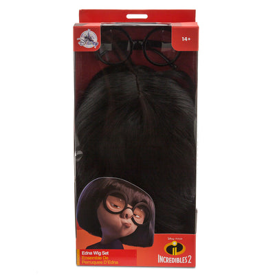 Disney Edna Mode Wig and Eyeglasses Set for Adults Incredibles 2 New With Box