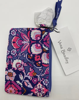 Vera Bradley Cotton Zip ID Case Magenta Medallion New with Tag