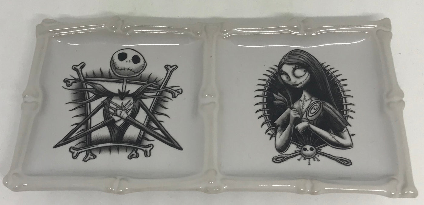Disney Parks Nightmare Before Christmas Jack Sally Sause Appetizer Plate New