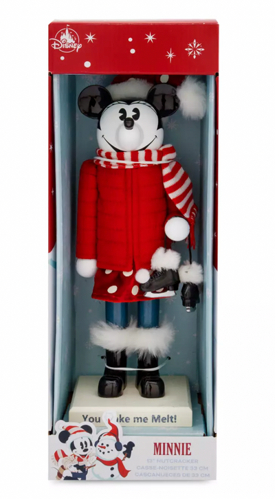 Disney Parks Minnie Mouse Nutcracker Figure Holiday Christmas New with Box
