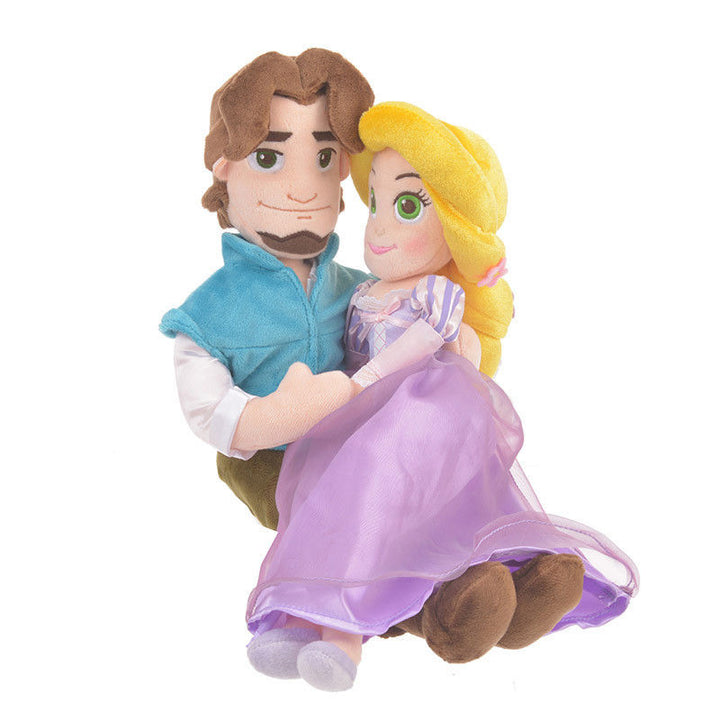 Disney Store Japan Rapunzel Flynn Rider Valentine Side by Side Plush I Love Characters