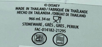 Disney Parks Homestead Blue Mickey Icons 34oz Bowl Plate New