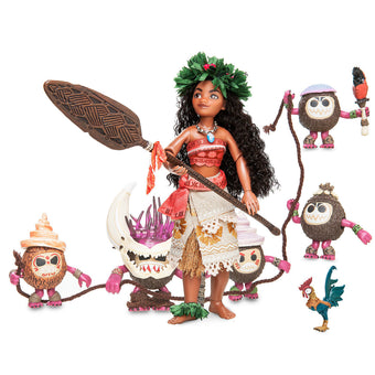 Disney Store Moana & Heihei Doll Set Designer Fairytale Limited New with Box