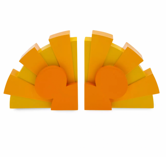 Disney Parks Mickey Icon Sunshine Bookends New with Box