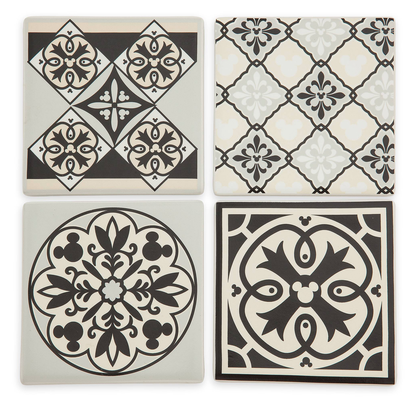 Disney Parks Mickey Mouse Coaster Set Disney Homestead Collection New