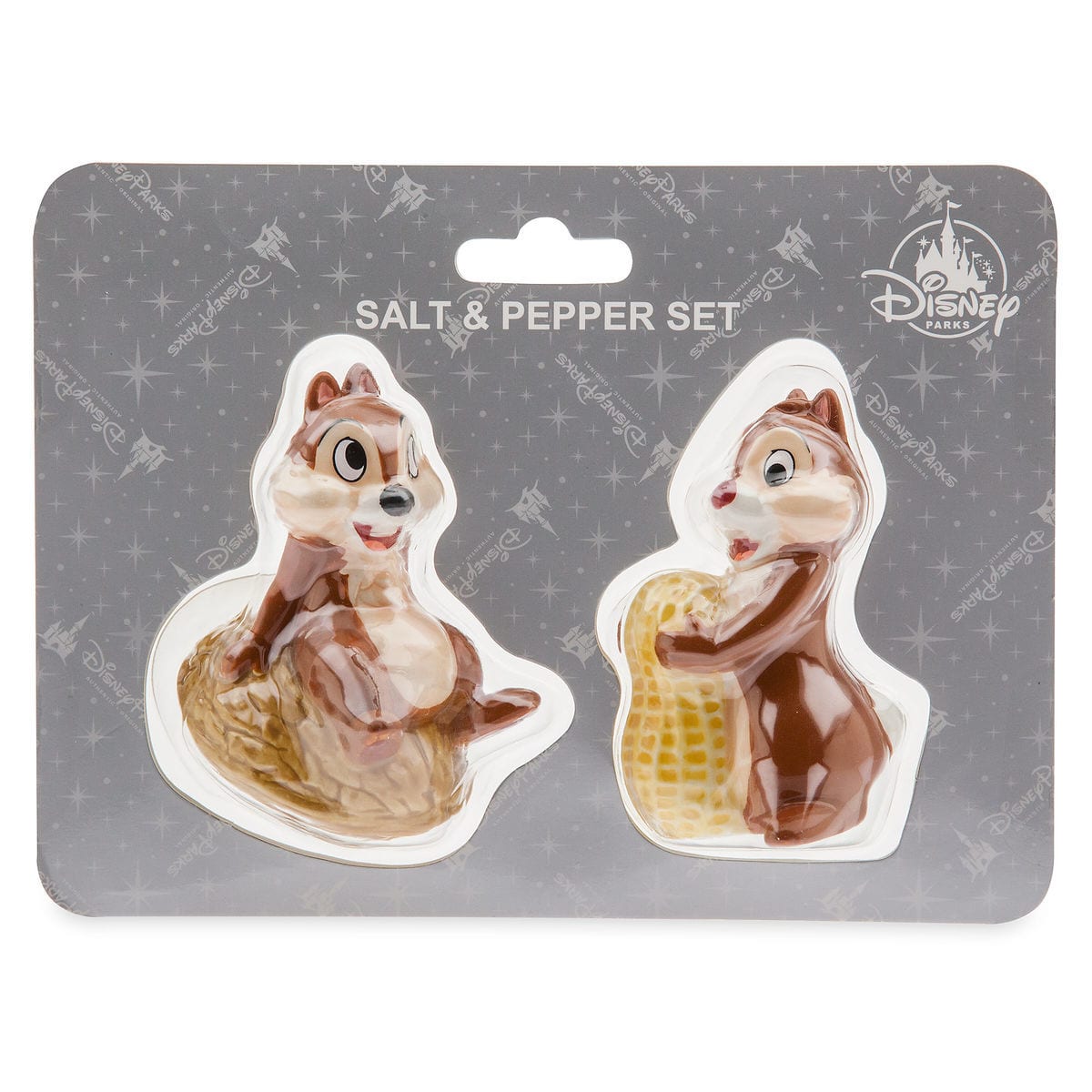 Disney Parks Chip & Dale Salt and Pepper Shaker New