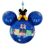 Disney Parks Disneyland 2021 Mickey Icon Glass Christmas Ornament New with Tag