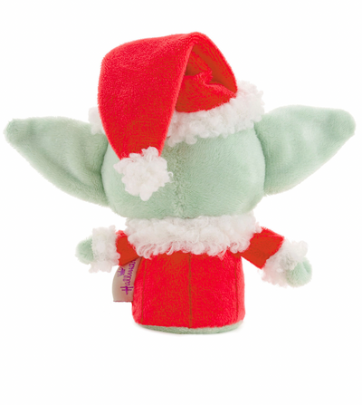 Hallmark Christmas Itty Bittys Star Wars Santa Mandalorian Yoda Plush New w Tag