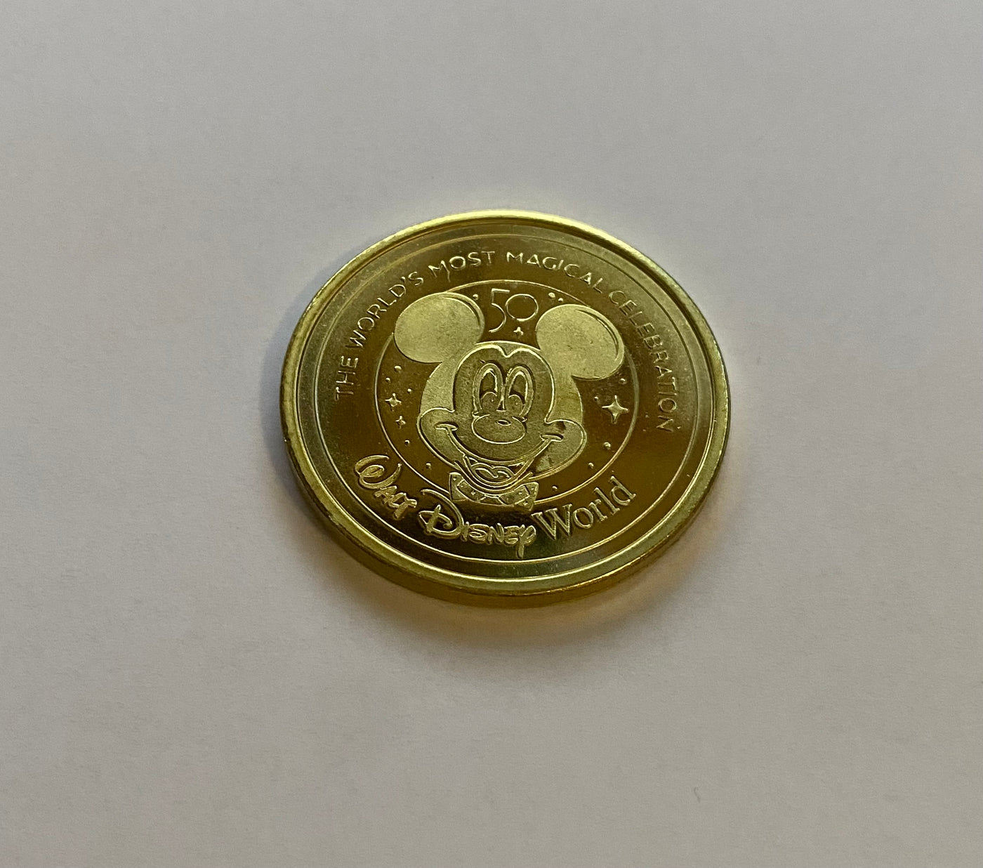 Disney Parks WDW 50th Magical Celebration Lumiere Coin Medallion New