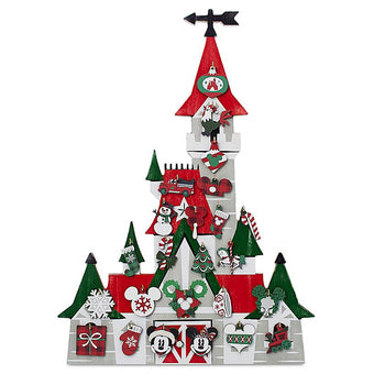 Disney Parks Yuletide Farmhouse Mickey Minnie Holiday Countdown Calendar New