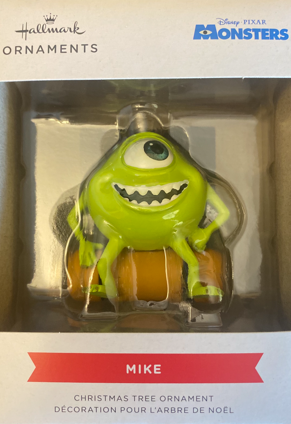 Hallmark 2021 Disney Pixar Monsters Inc. Mike Wazowski Christmas Ornament New