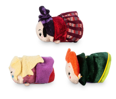 Disney Hocus Pocus Tsum Tsum Plush Set Mini 3 1/2 New with Box