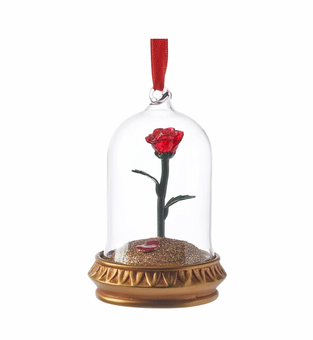 Disney Sketchbook Enchanted Rose Light-Up Christmas Ornament New with Tag