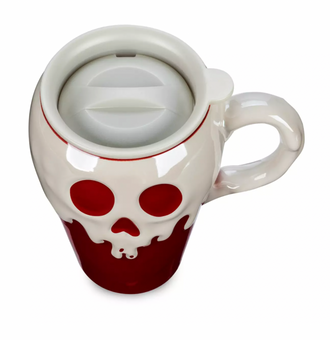 Disney Snow White and the Seven Dwarfs Poisoned Apple Ceramic Travel Mug New