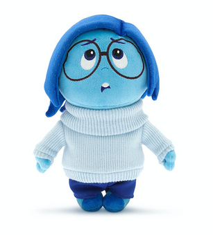 Disney Pixar Sadness Plush Inside Out Small New with Tag