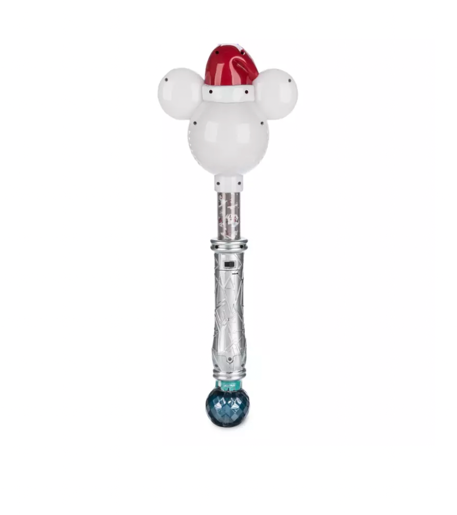 Disney Mickey Christmas Holiday Light-Up Wand with Snow Bubbles New with Tag