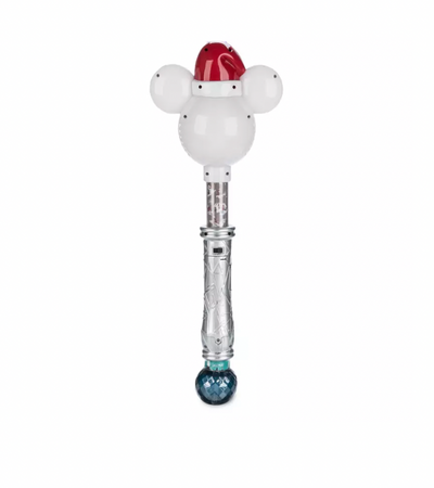 Disney Mickey Christmas Holiday Light-Up Wand with Snow Bubbles New with Tag