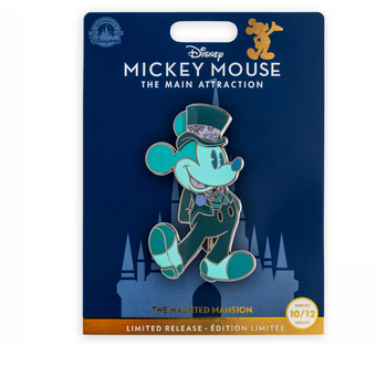 Disney 50th Mickey The Main Attraction The Haunted Mansion Pin New with Card