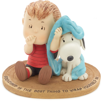 Hallmark Peanuts Linus and Snoopy Wrapped in Friendship Mini Figurine New