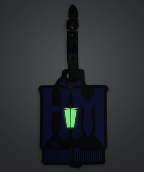 Disney Parks The Haunted Mansion Glow-in-the-Dark Luggage Tag New with Tag