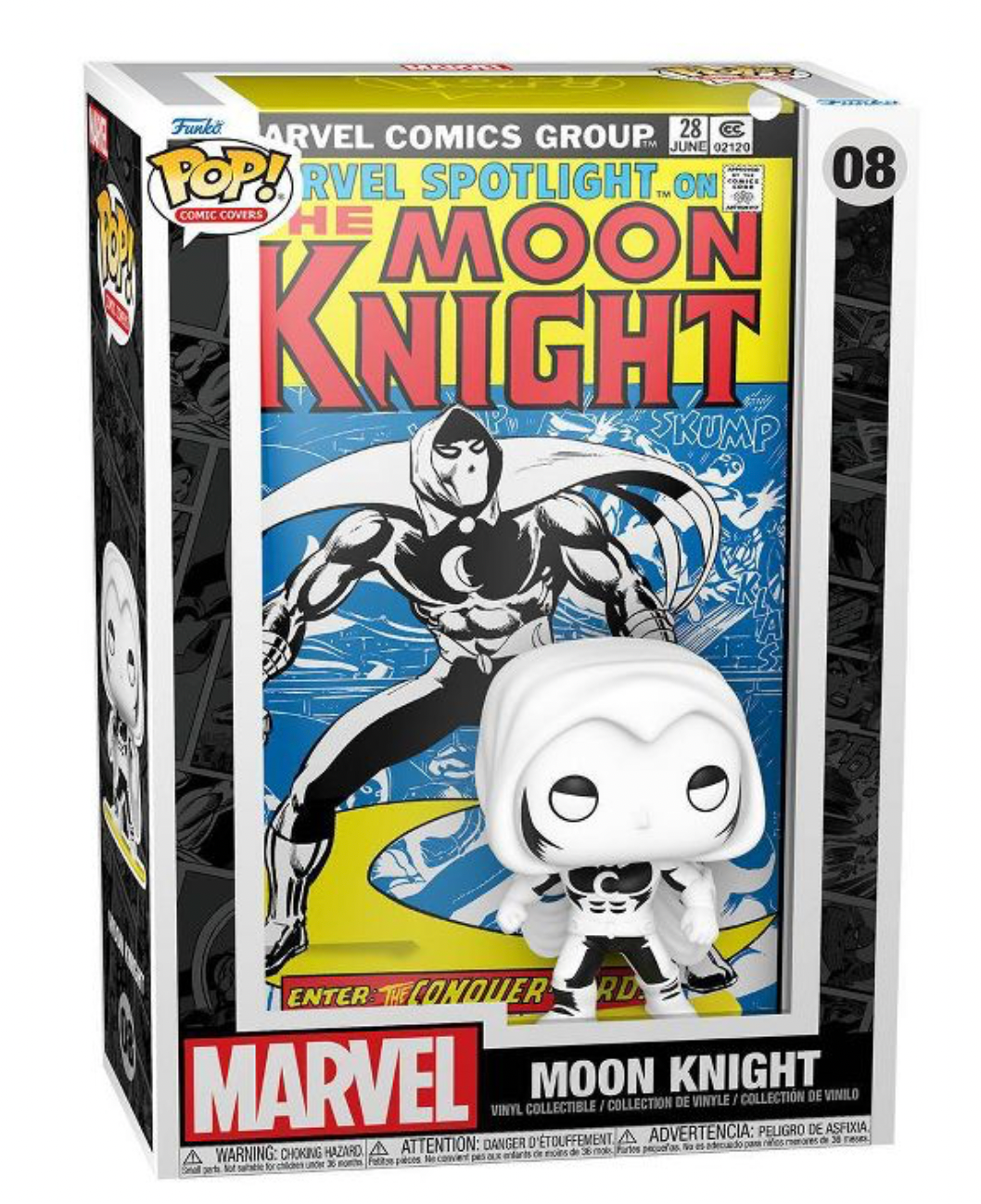 Funko Pop! Cover Art Marvel Moon Knight Bobblehead New