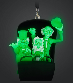 Disney Hitchhiking Ghosts in Doom Buggy Glows Sketchbook Christmas Ornament New