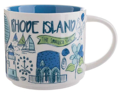 Starbucks Been There Series Collection Rhode Island Ceramic Coffee Mug New