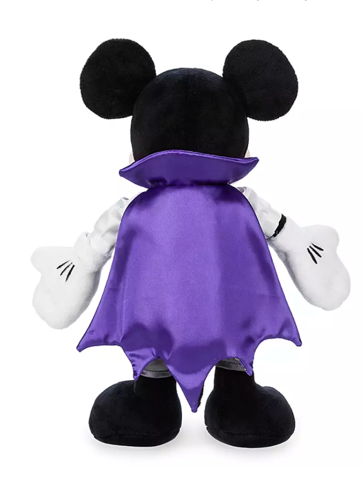 Disney Parks Happy Halloween Mickey Mouse Vampire Plush New with Tags