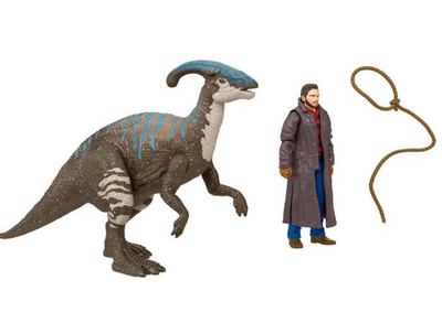 Jurassic World Dominion Owen & Parasaurolophus Action Figures 2pk New With Box