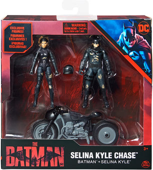 DC Comics Batman and Selina Kyle Chase Pack with 2 Figures and Bike New with Box