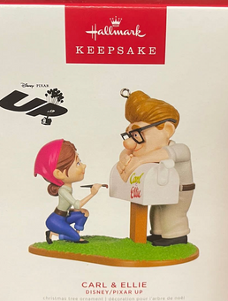 Hallmark 2022 Disney Pixar Up Carl & Ellie Christmas Ornament New With Box
