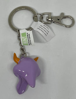 Disney Parks Figment Head Keychain Epcot Bag Charm Keyring Zipper Pull New