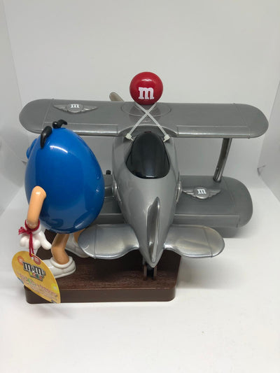 M&M's World Blue Character Airplane Candy Dispenser New with Tag