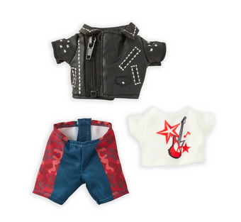 Disney NuiMOs Outfit Cruella Faux Leather Jacket with Graphic T-Shirt Pants New