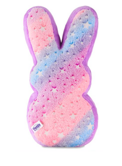 Peeps Easter Peep Rainbow Purple Bunny Glows in the Dark Plush New with Tag