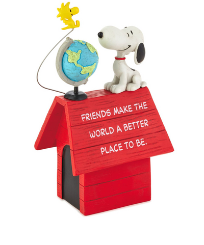 Hallmark Peanuts Snoopy and Woodstock Friends Make the World Better Figurine New