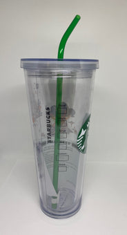Disney Parks Walt Disney World Starbucks Tumbler with Straw 24oz New