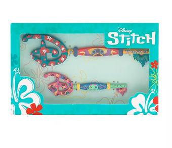 Disney Store Stitch and Scrump Key Set New with Box