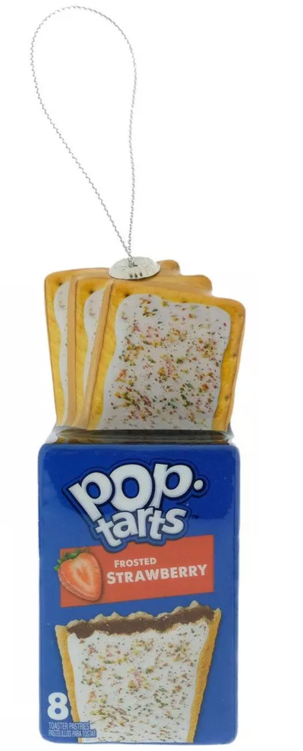 Pop Tarts Frosted Strawberry Decoupage Christmas Tree Ornament New With Tag