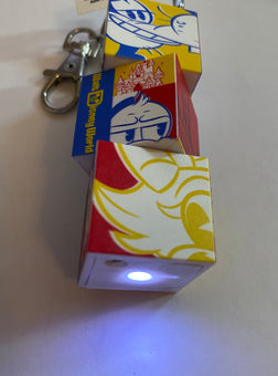 Disney Parks 2021 WDW Mickey Blocks Tower Light Up Metal Keychain New with Tag