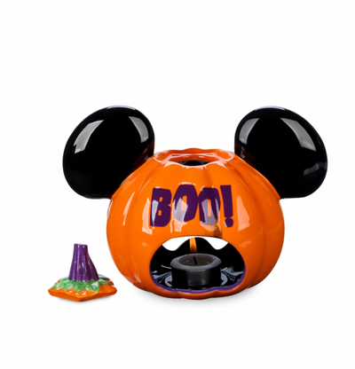 Disney Parks Mickey Jack o'Lantern Halloween Votive Candle Holder Boo! New
