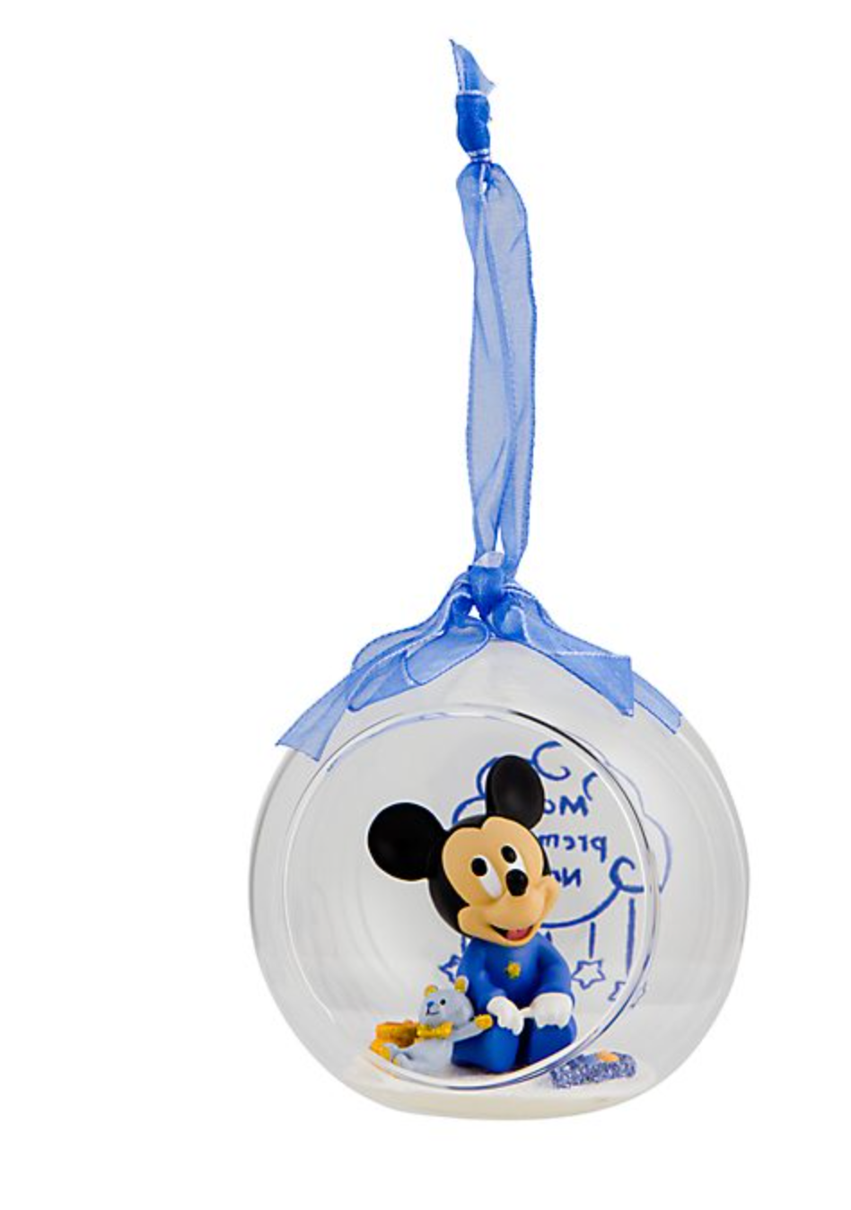Disney Parks Disneyland Paris Mickey First Christmas Hanging Ornament New Box