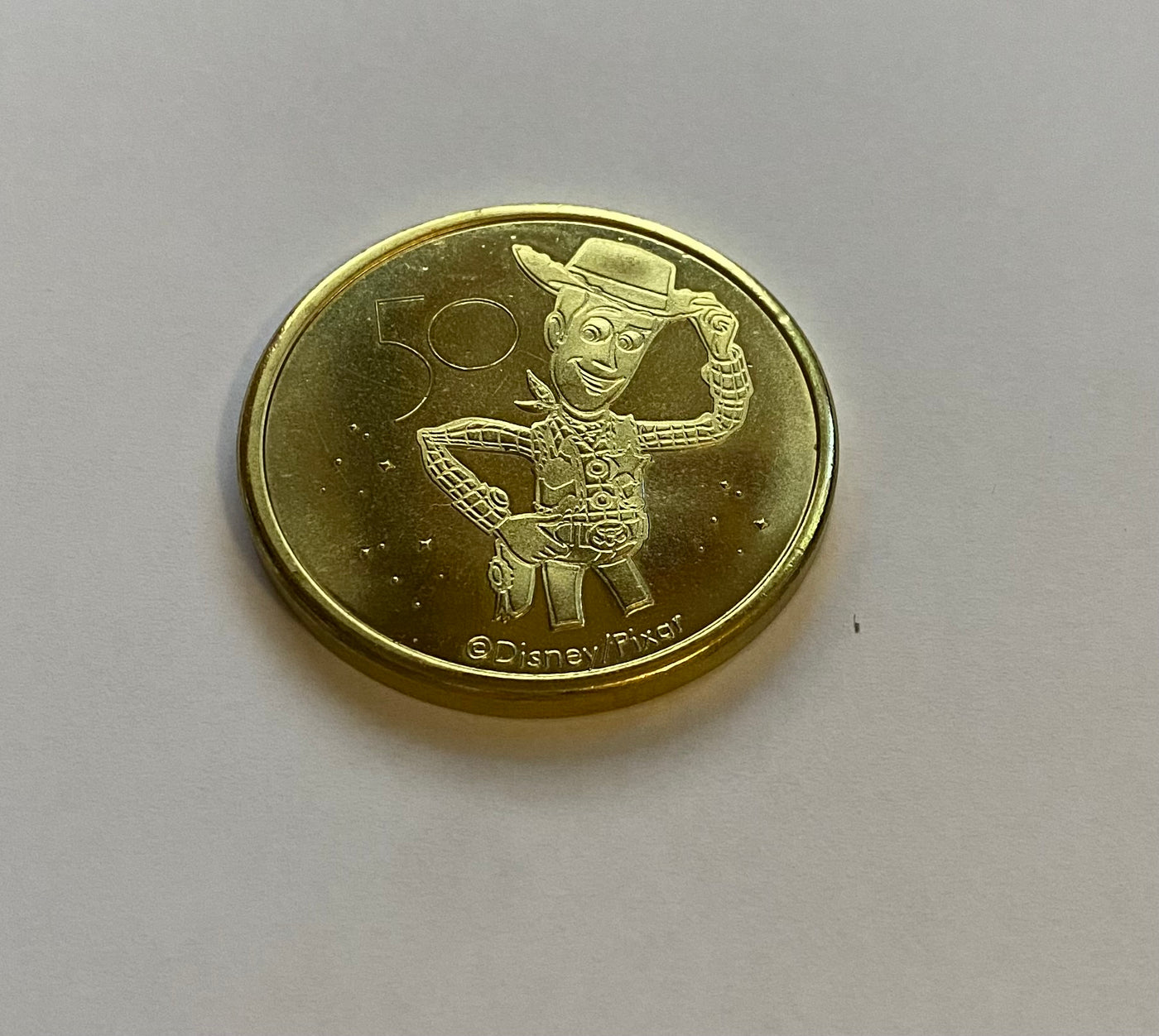 Disney Parks WDW 50th Magical Celebration Toy Story Woody Coin Medallion New